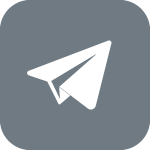 telegram icon gray 150x150
