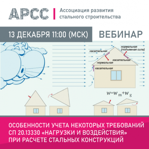 АРСС проведёт вебинар на тему «Особенности учета некоторых требований СП 20.13330